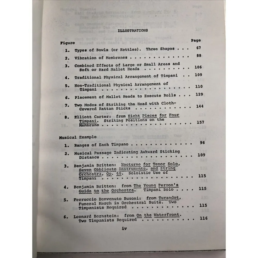 SIGNED Timpani Scoring Techniques In The Twentieth Century John James Papastefan